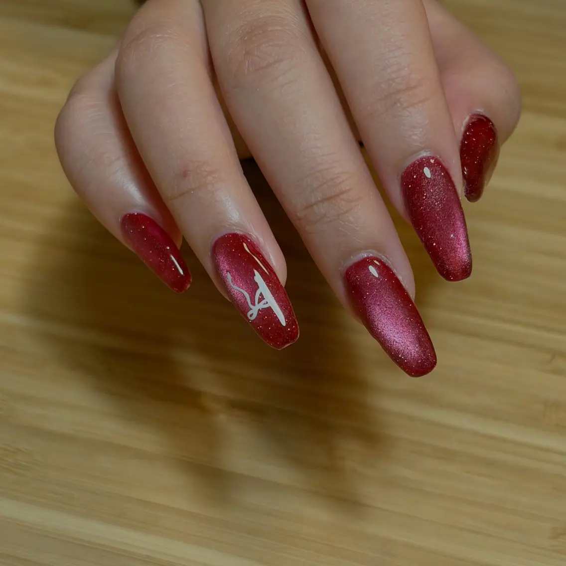 ネイル 赤色 冬ネイル クリスマス Bei nail MIKIのネイルデザイン