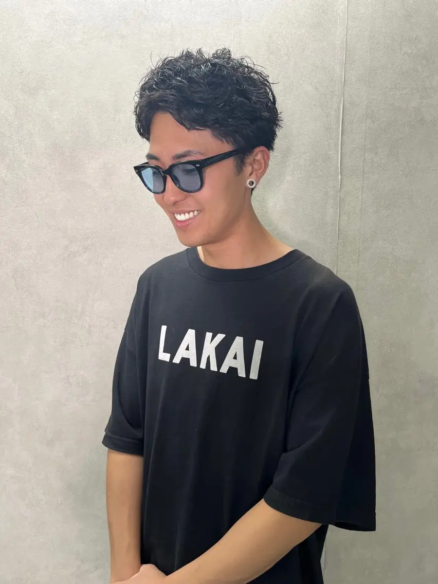 メンズ メンズパーマ 杉原 駿亮のヘアスタイル