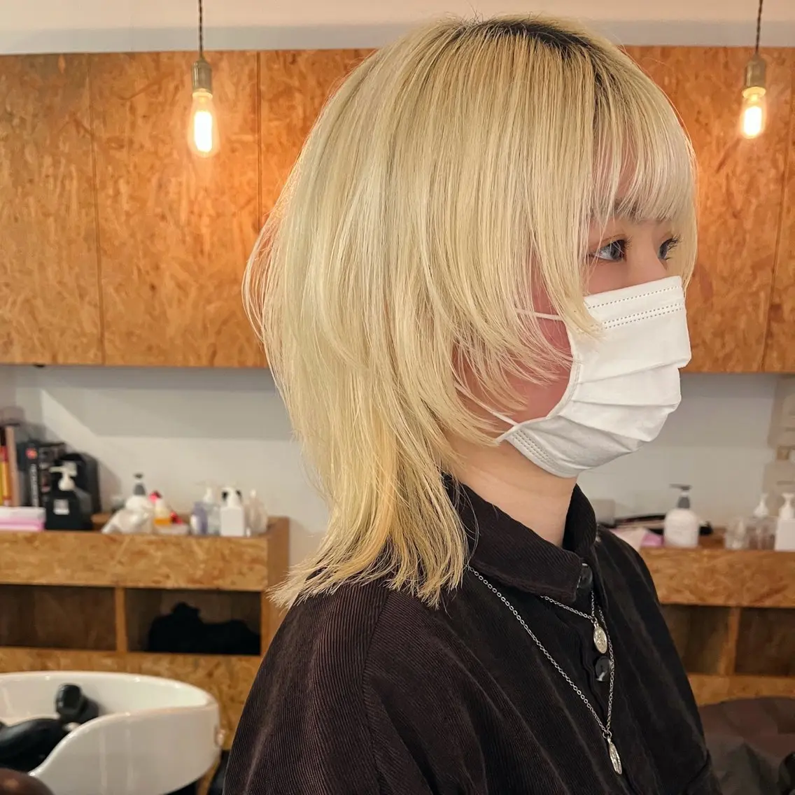 セミロング ウルフカット 暖色/パーマ 🌼クニトウメイのヘアスタイル