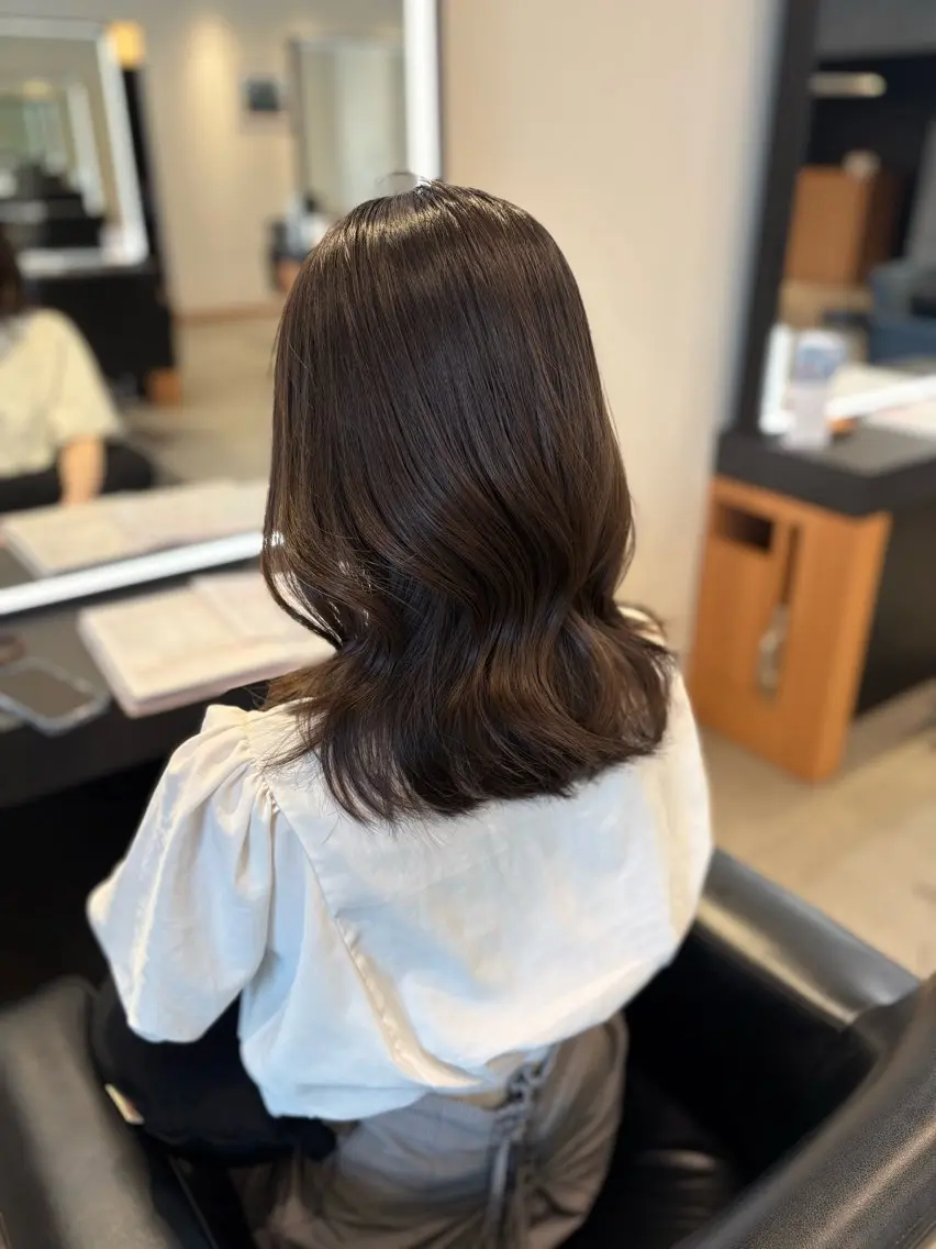 セミロング 髪質改善・水素カラー ARIA（ému）のヘアスタイル