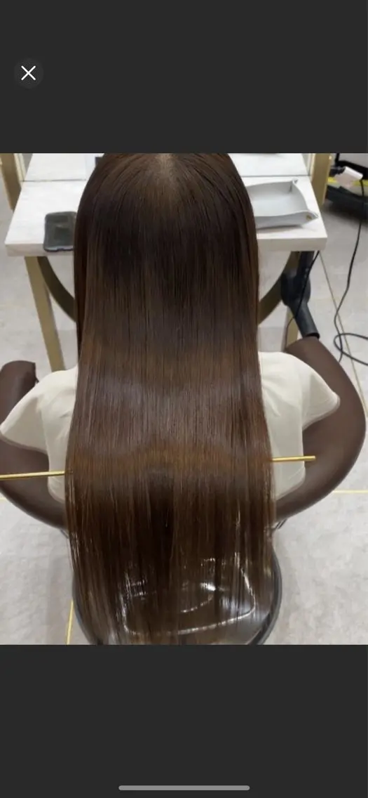 ロング トリートメント 💖しの💖韓国ヘア レイヤーカットのヘアスタイル