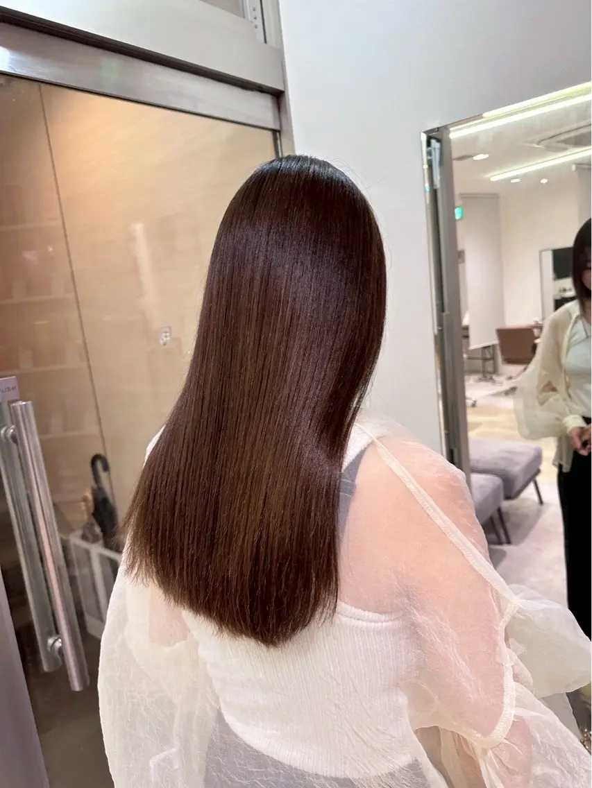 ロング 縮毛矯正 TLUUS/大阪梅田 ボブ ショート✨️蓮のヘアスタイル