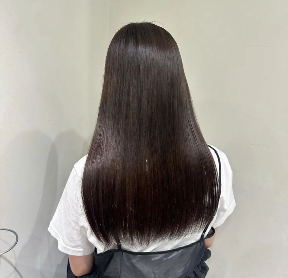 ロング ヘアカラー ぱつっとボブ/透明感 カラー/Ayakaのヘアスタイル