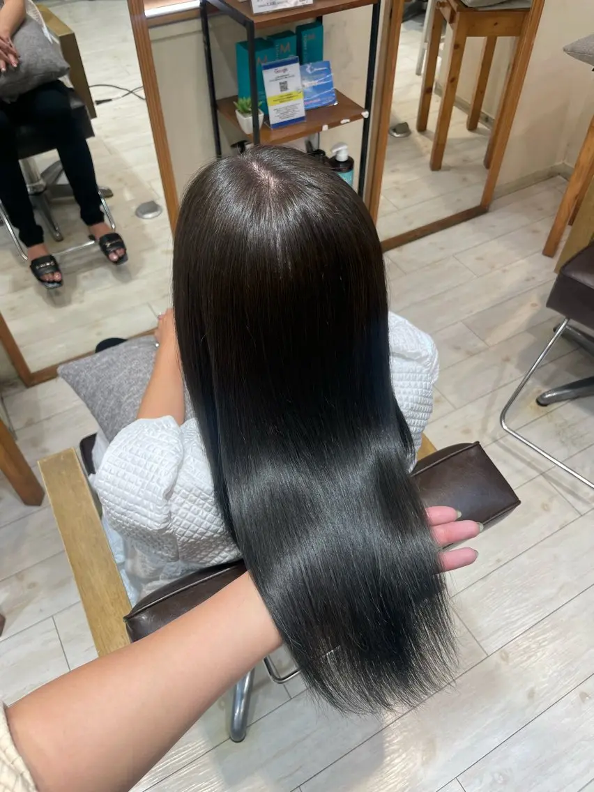 ロング トリートメント ヘアカラー トリートメント アレンジ🎀ツヤ髪✨ 北野亜優実🌱のヘアスタイル