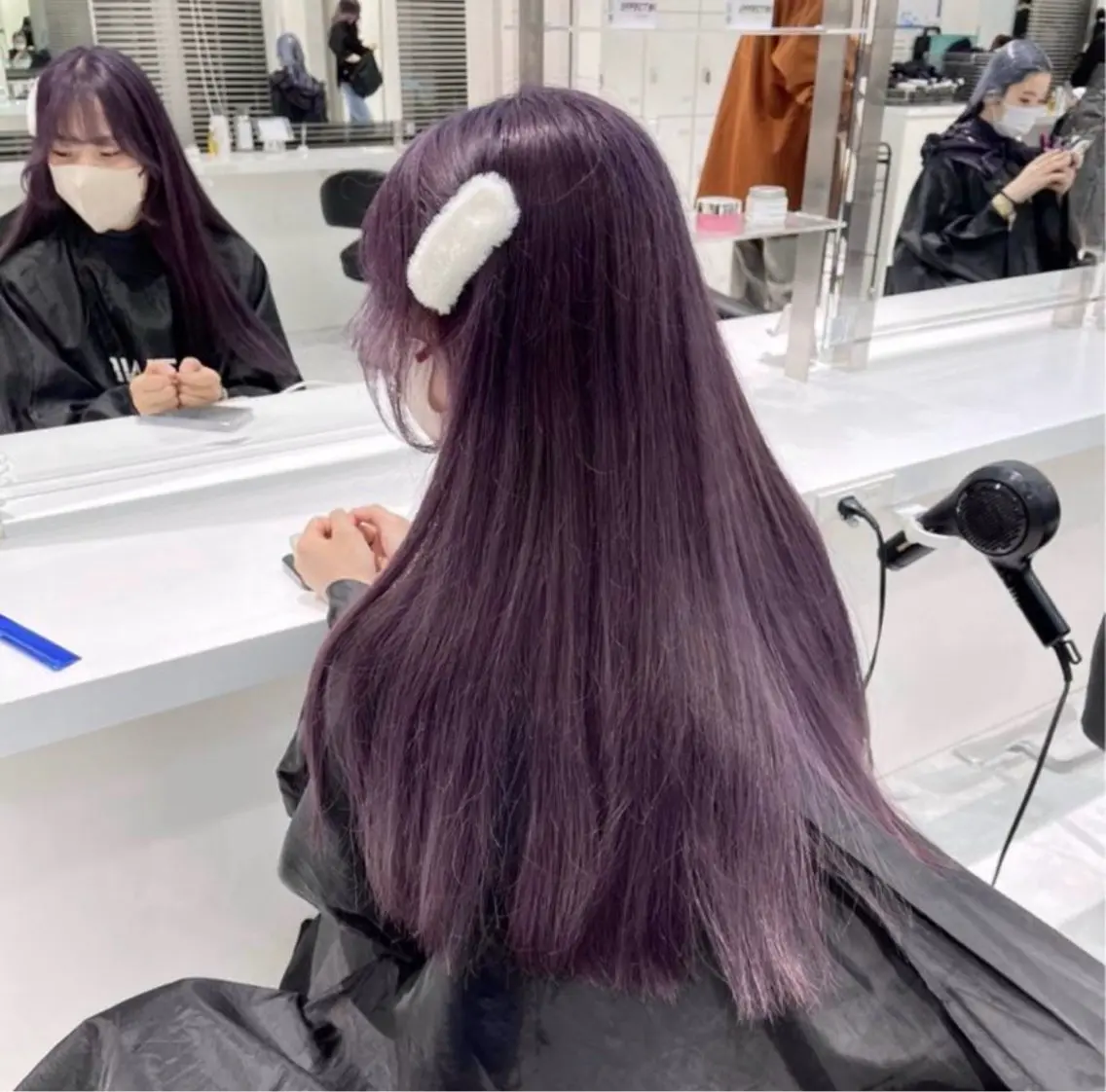 ロング ヘアカラー トリートメント 🎀愛されピンク ラベンダー💜ゆいのヘアスタイル