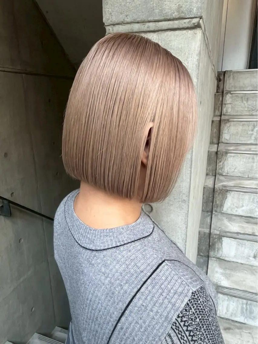 ご新規様限定🫧初回50%off✨全頭ブリーチオンカラーモデル✂︎の写真