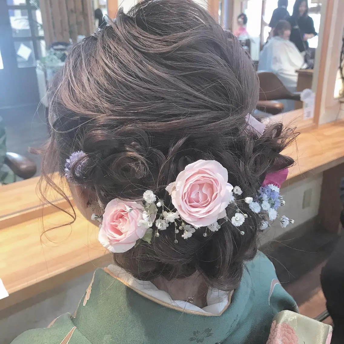 ロング ヘアアレンジ ヘアセット 🥛洒落髪小顔cut なら龍崎🥛のヘアスタイル