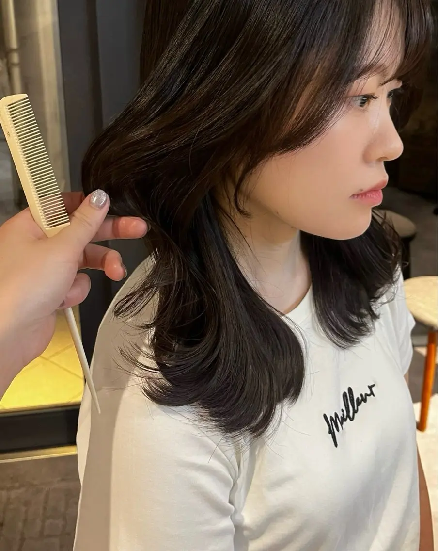 ミディアム ショート/コテ巻き風 kanohaのヘアスタイル