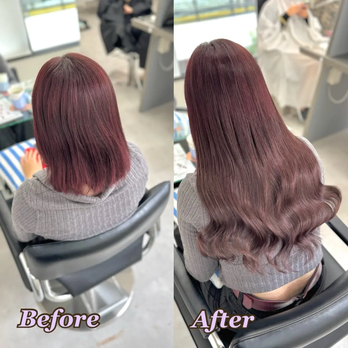 エクステ ヘアメ🎀ハイトーン 🩵エクステ🪄しほのヘアスタイル
