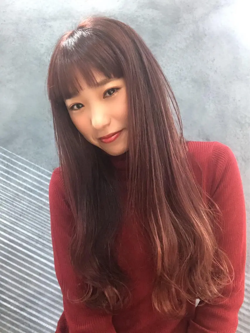 前髪カットの写真