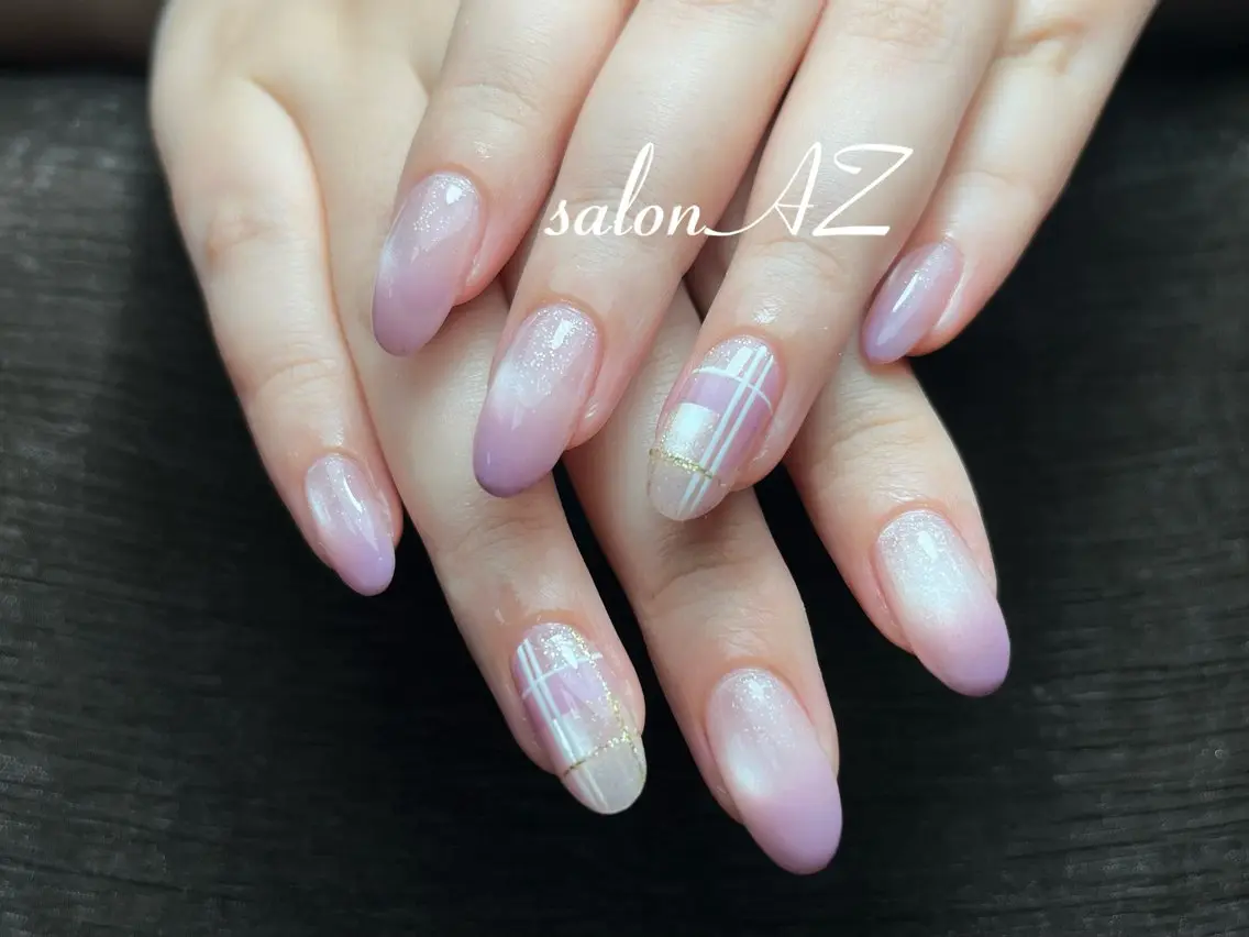 ネイル アートネイル 長さ出し フットネイル フレンチネイル ジェルネイル salon AZのネイルデザイン