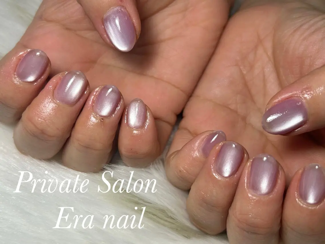 ネイル マグネットネイル マグネットワンカラー ワンカラーネイル ハンドネイル Era nailのネイルデザイン