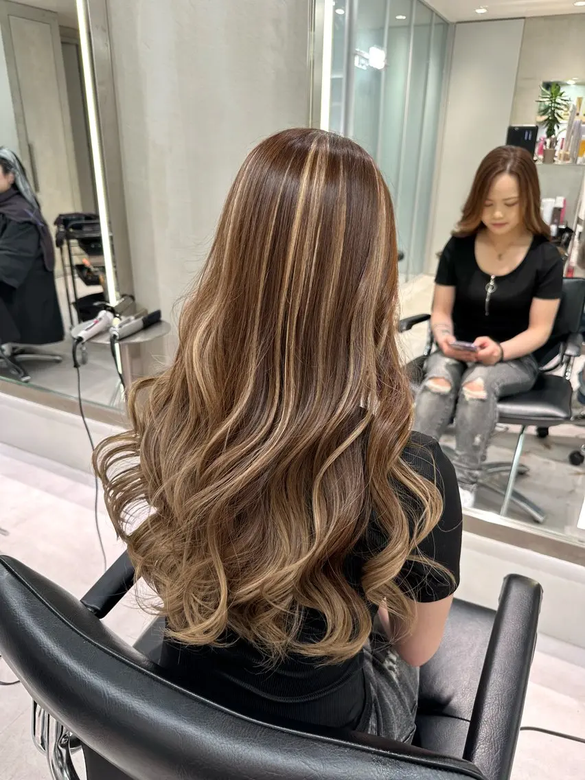 セミロング カラー パーマ ヘアアレンジ メンズ キッズ シールエクステ メンズブリーチ メンズハイライト メンズインナーカラー メンズ韓国風 🌟代表 Yuito🌟のヘアスタイル