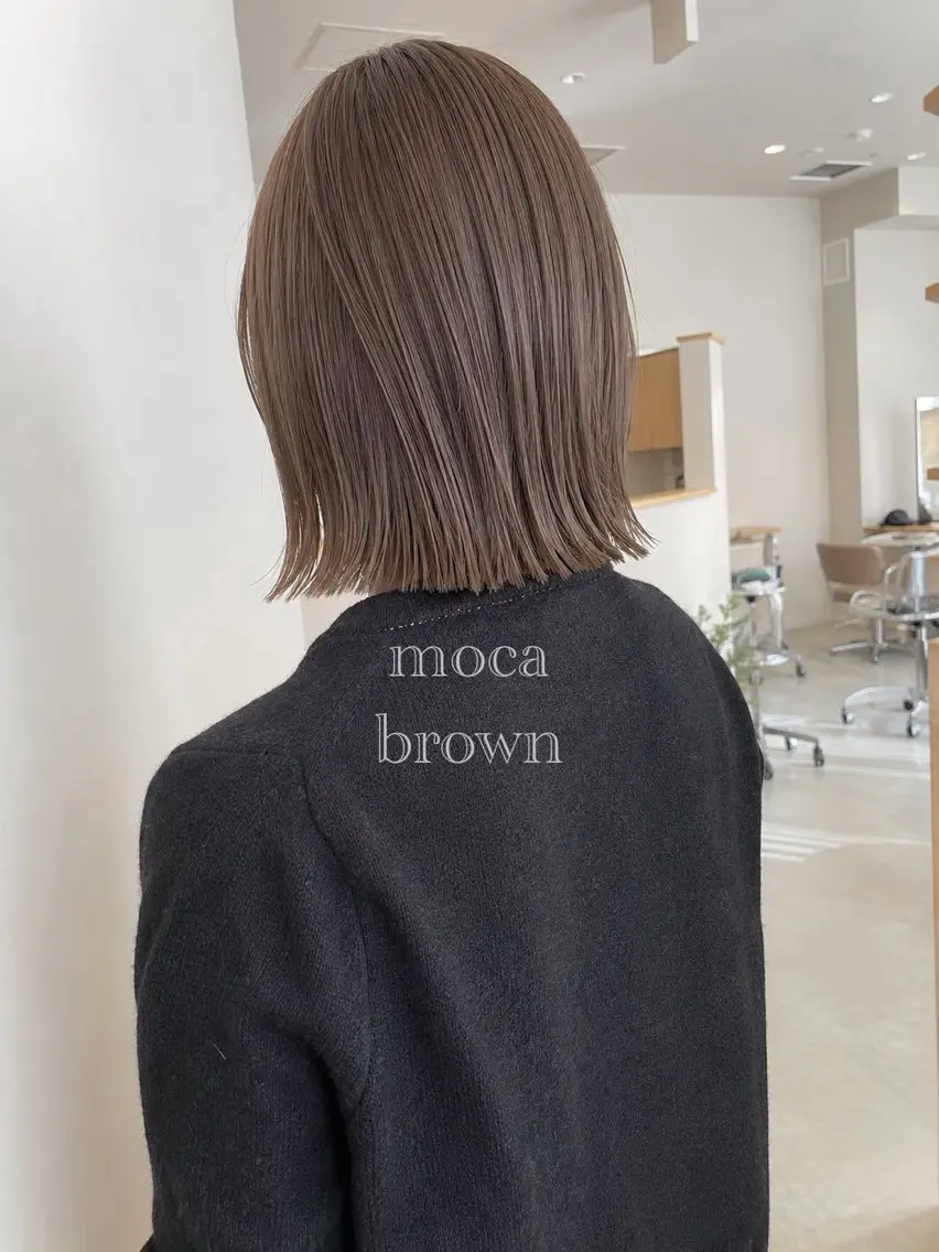 カラー ブリーチ ダブルカラー ボブ 髪質改善 ヘアカラー 平尾✨髪質改善トリー トメント✨Ryotaのヘアスタイル