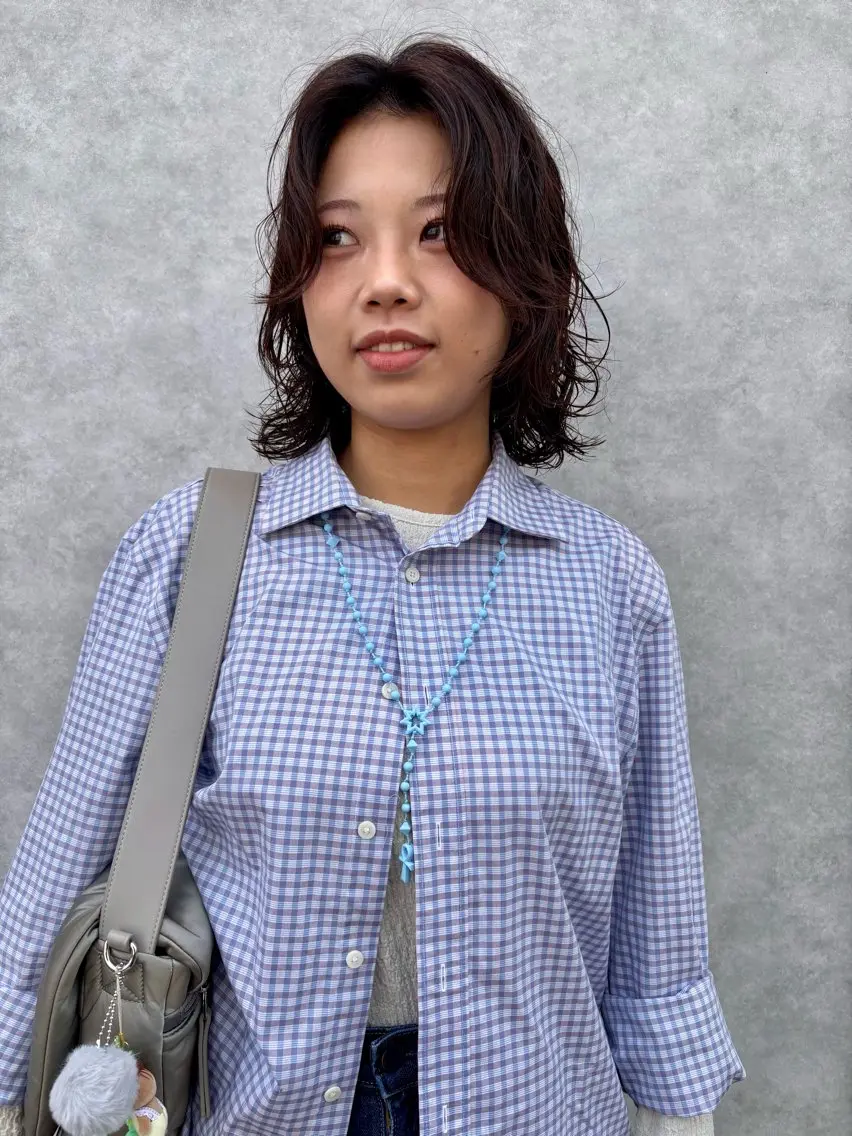 ショート パーマ ボブ レイヤーカット 小関 仁晴のヘアスタイル