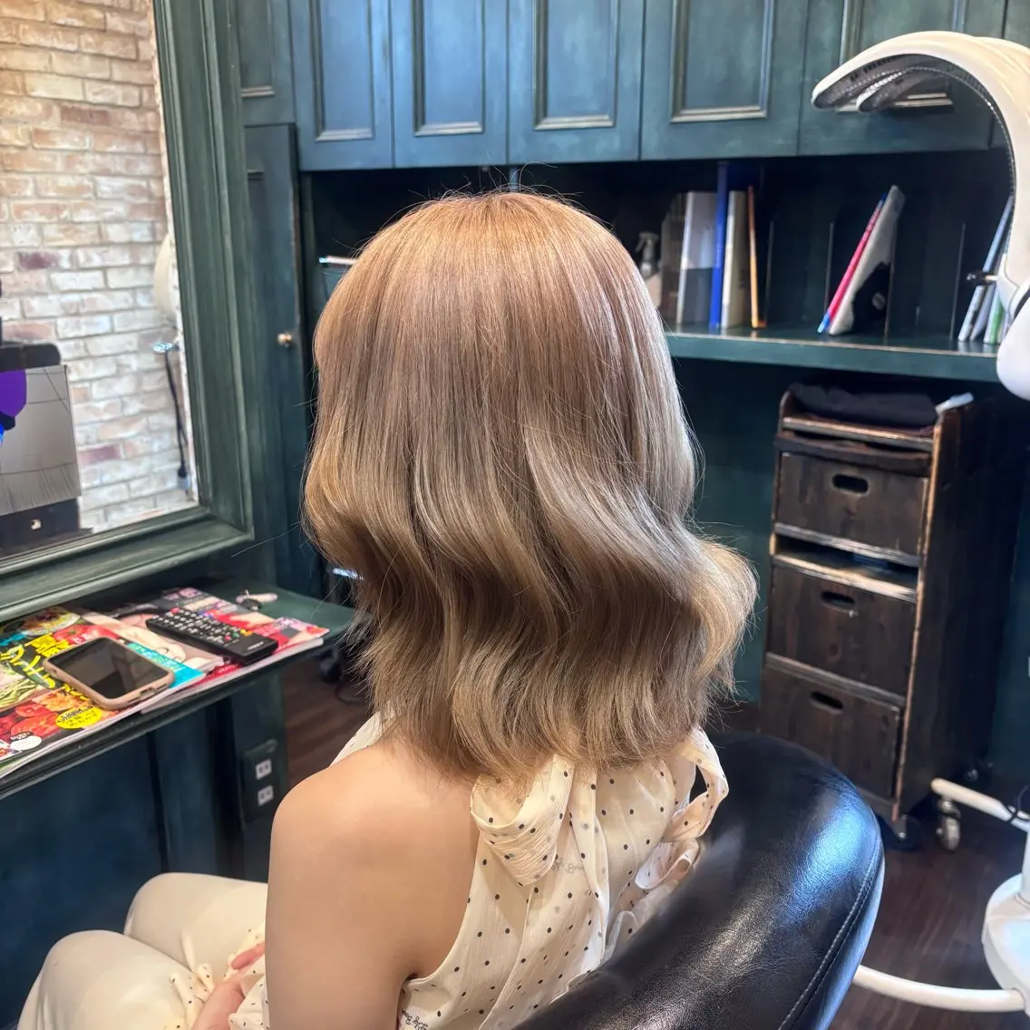 ミディアム ヘアカラー トリートメント mana 💟ダブルカラー💟のヘアスタイル