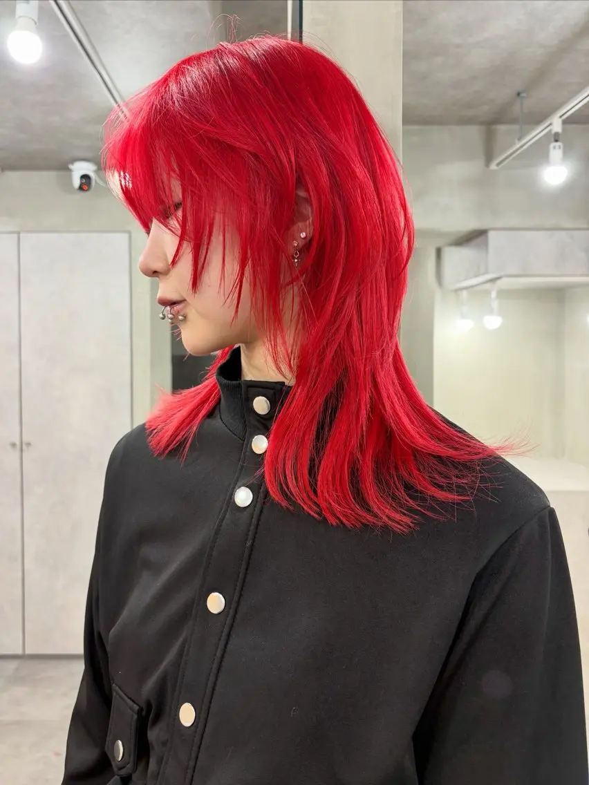 セミロング カット ヘアカラー 褒められる ハイトーン⭐️カノンのヘアスタイル