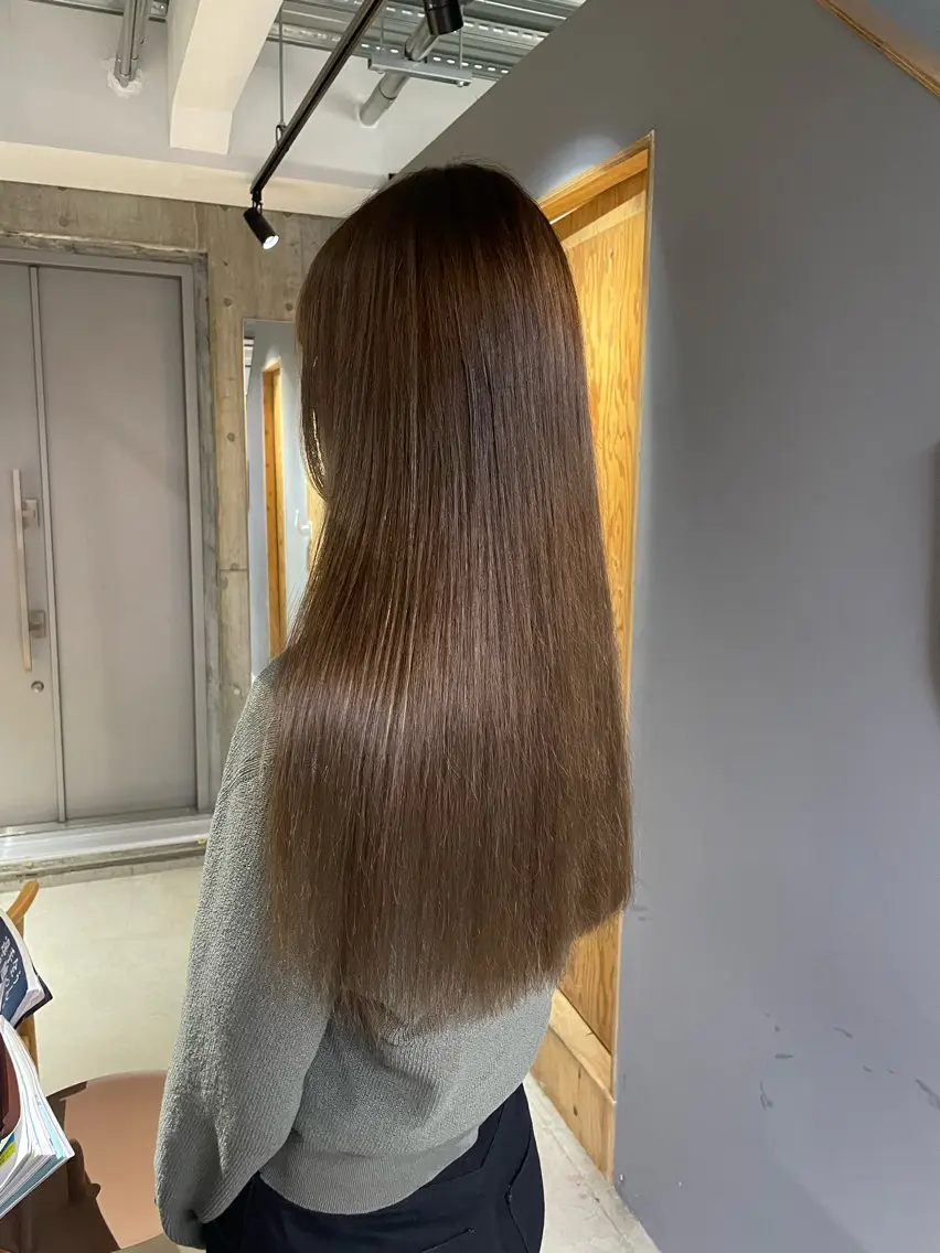ロング カラー アッシュ ベージュカラー ヘアカラー トリートメント noa ☪︎のヘアスタイル