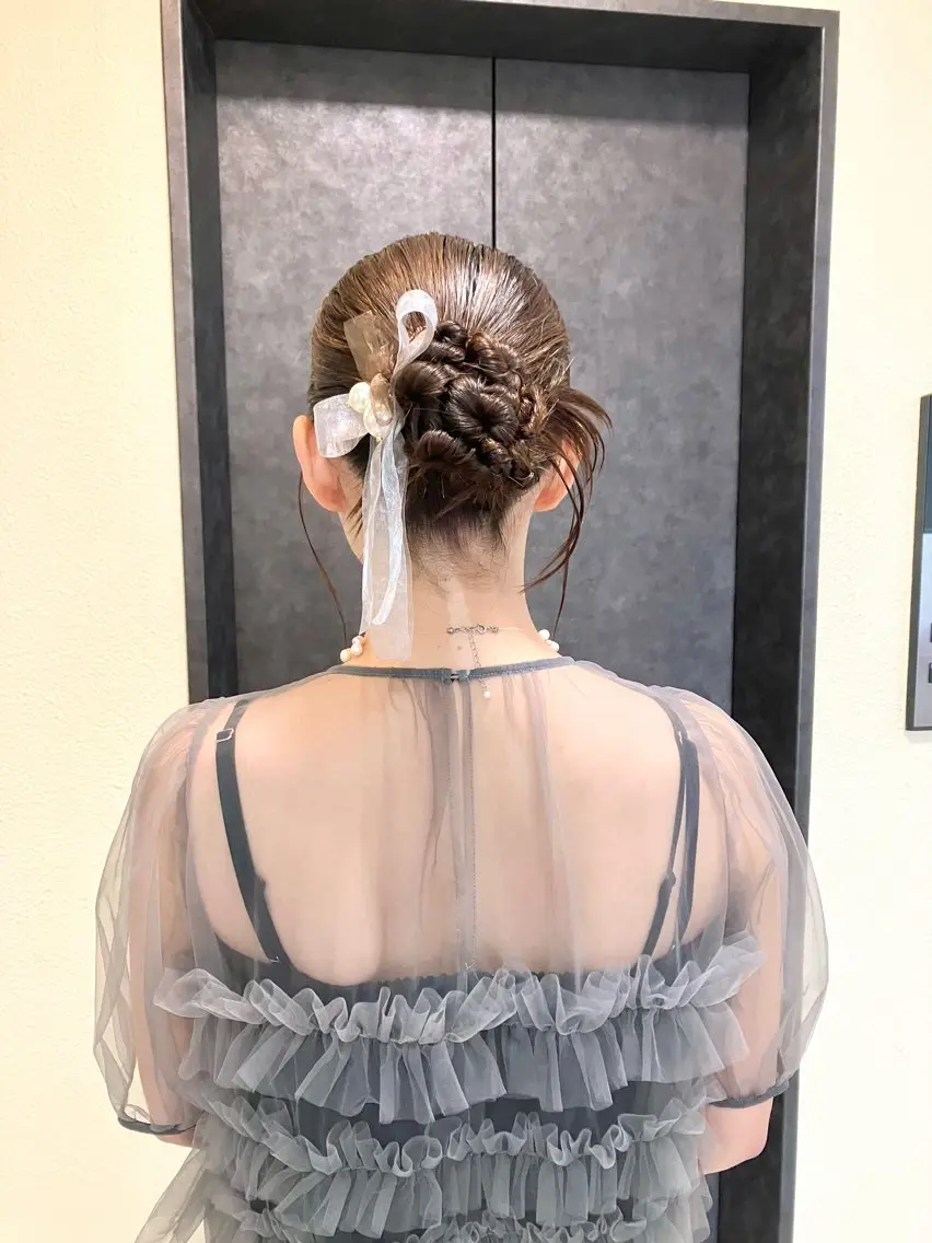ヘアアレンジ ヘアセット Mila Makiのヘアスタイル