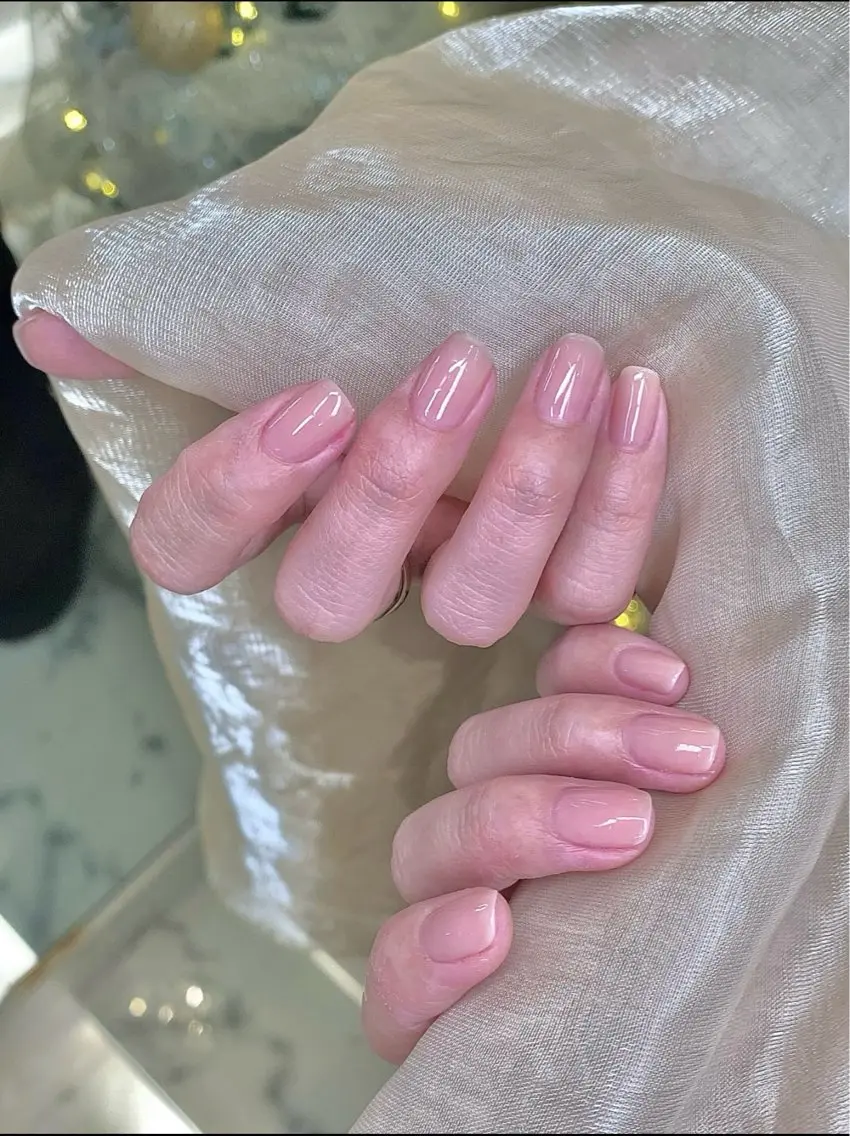 【爪が弱い方へ】自爪補強クリアジェル💧ちゅるん仕上げ (ケア込/オフ無)の写真