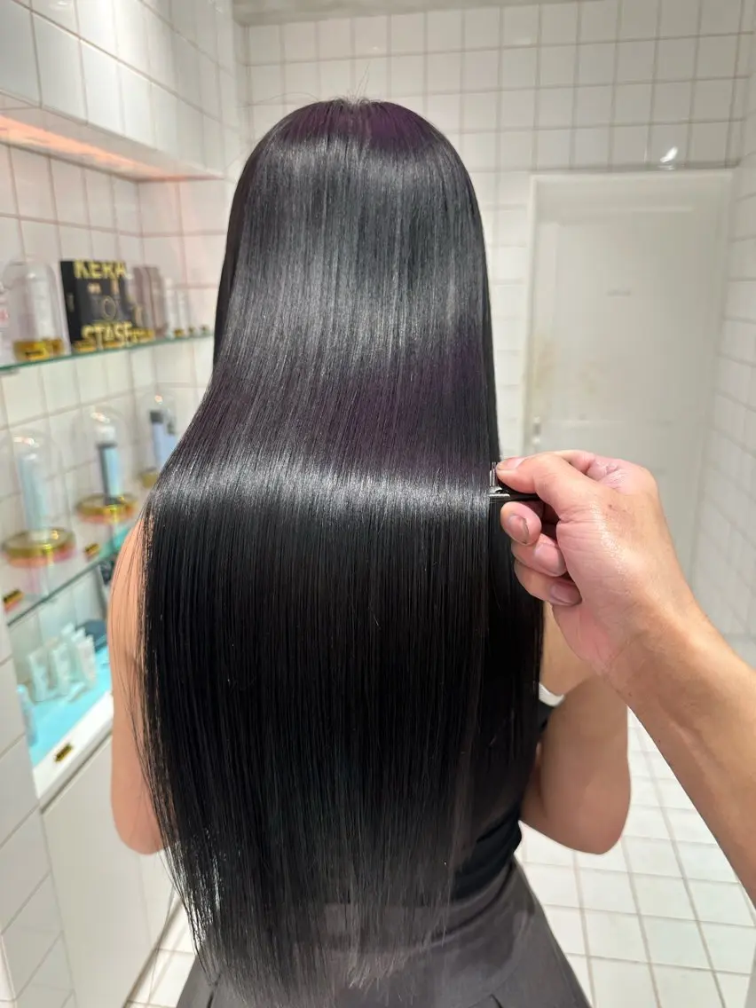 ロング トリートメント 縮毛矯正 トリートメント ✨縮毛矯正✨レイヤー ホウダカズヒロのヘアスタイル