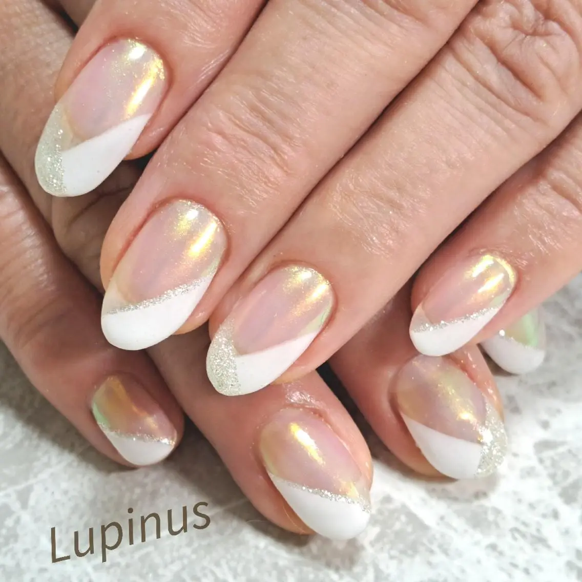 ネイル フレンチネイル Lupinus ルピナスのネイルデザイン