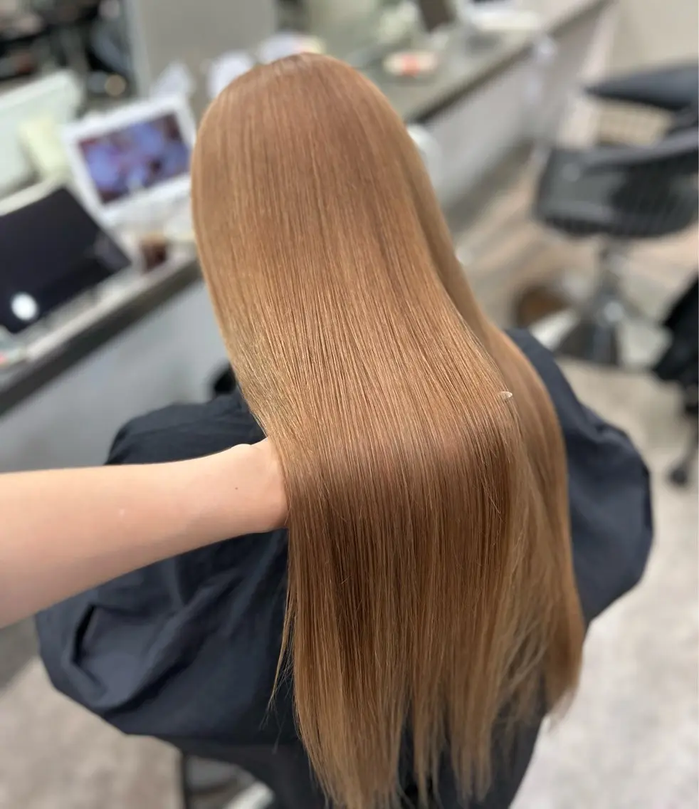 ロング カラー ブラウンカラー 透明感カラー 小林 円香のヘアスタイル