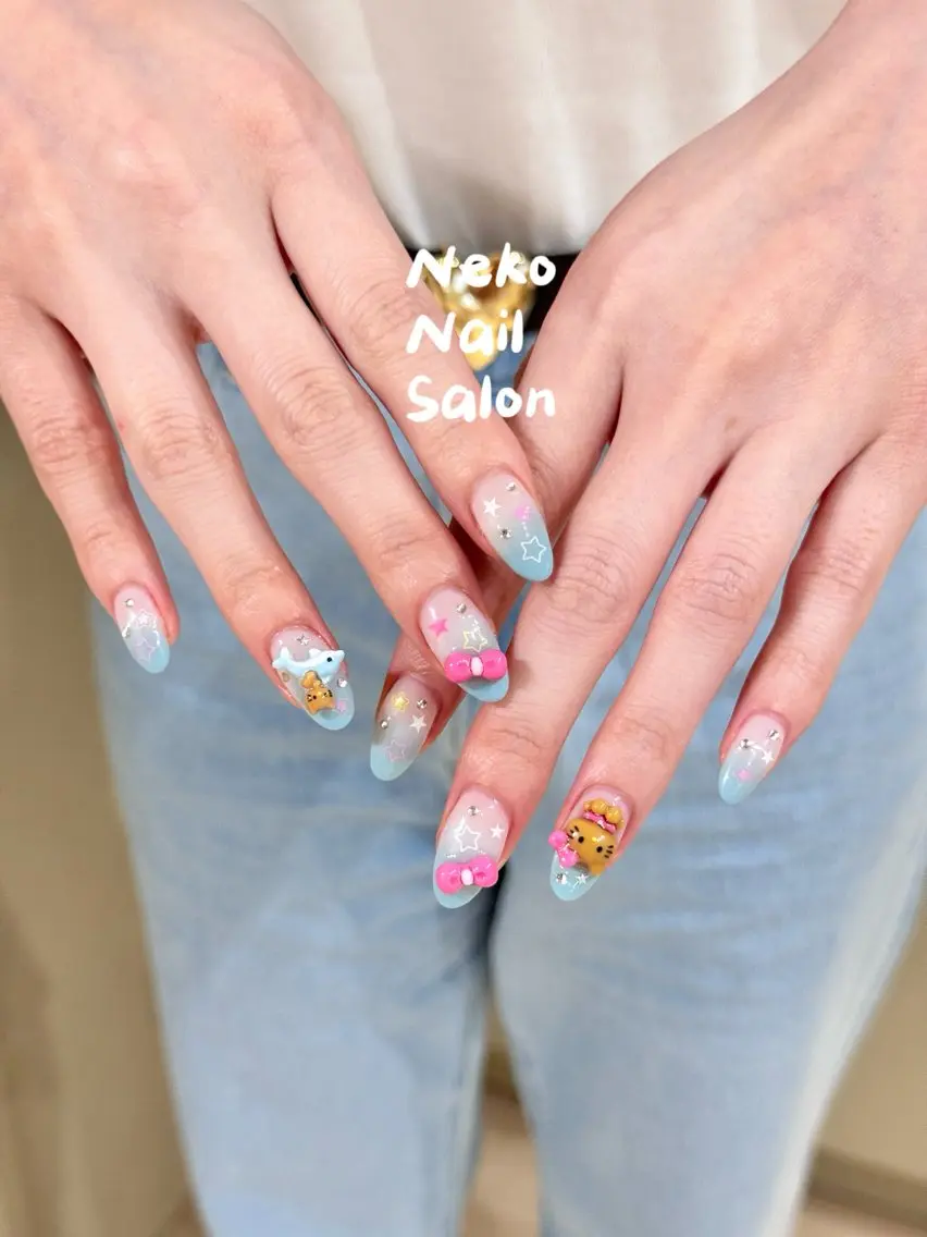 ネイル 夏ネイル neko nailのネイルデザイン