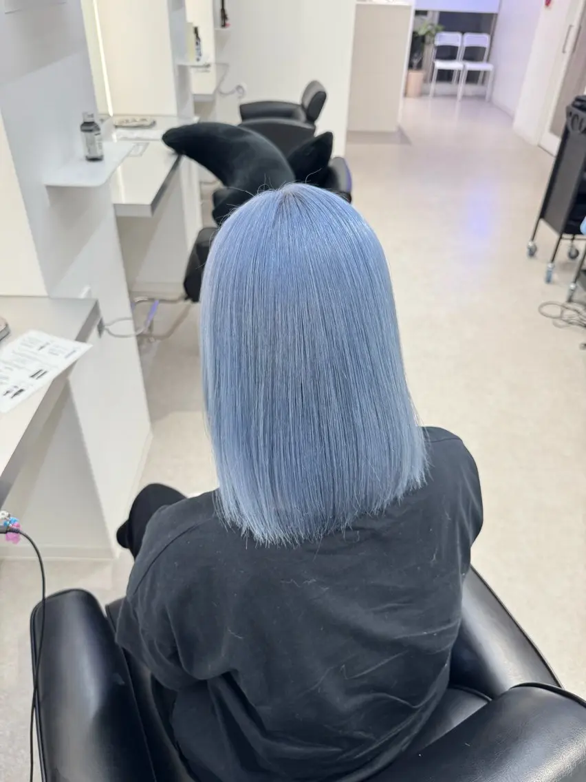 ミディアム カラー ヘアカラー トリートメント ブリーチ/艶カラー 💎koharu💎のヘアスタイル