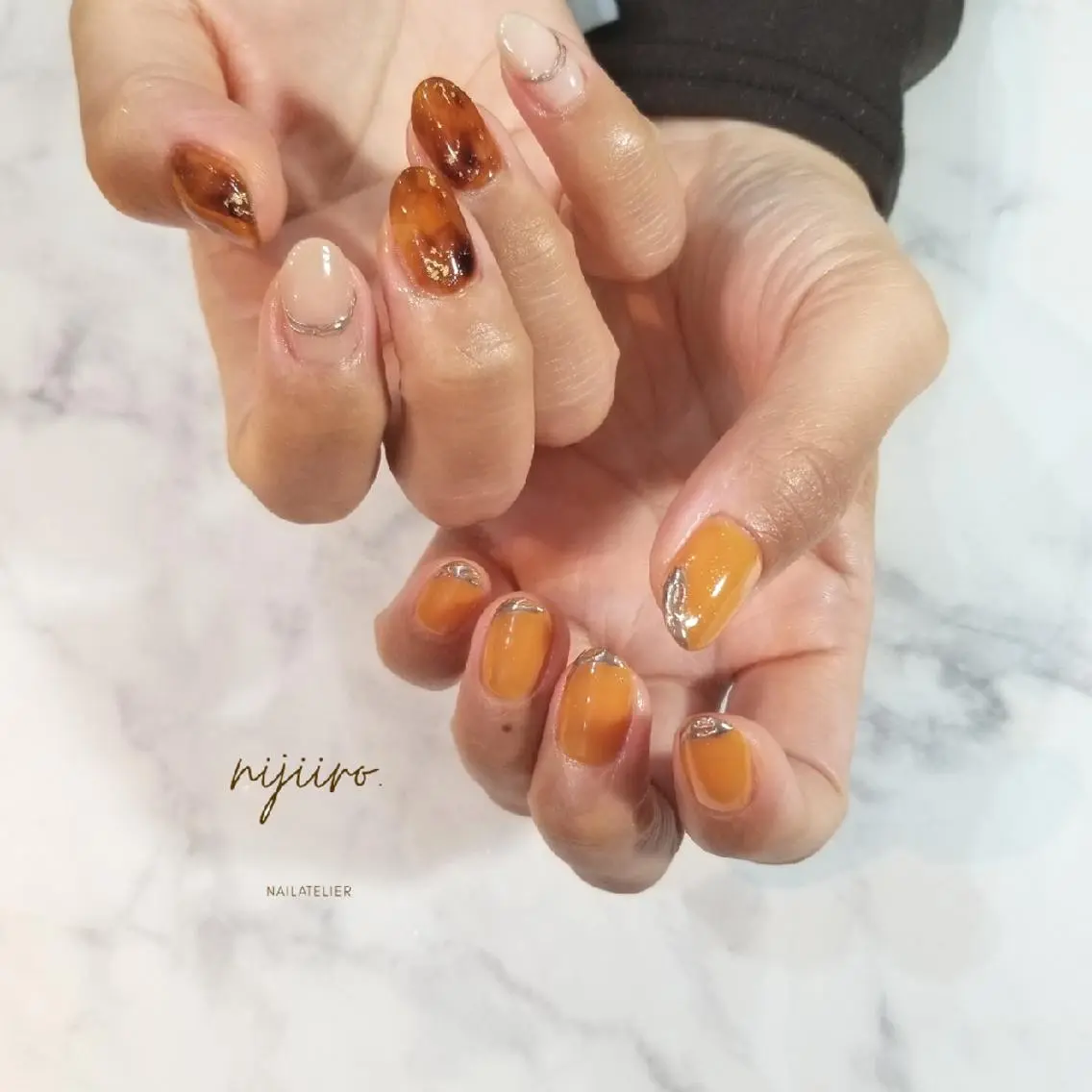 ネイル ハンドネイル nijiiro🌈 サトウのネイルデザイン