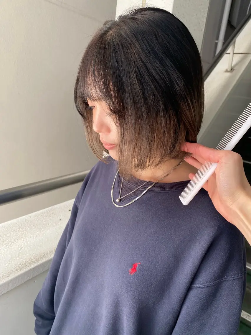 ミディアム カラー 無料カットモデル募集 🌱ひょうがのヘアスタイル