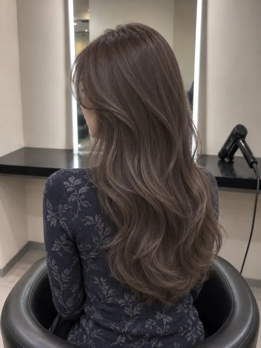 ミディアム カラー ブラウンカラー トリートメント 🌈ウルトワ水素 髪質改善naru🌈のヘアスタイル