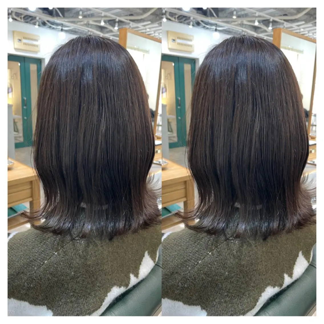 ミディアム カラー カット ヘアカラー トリートメント 村山 茉衣のヘアスタイル