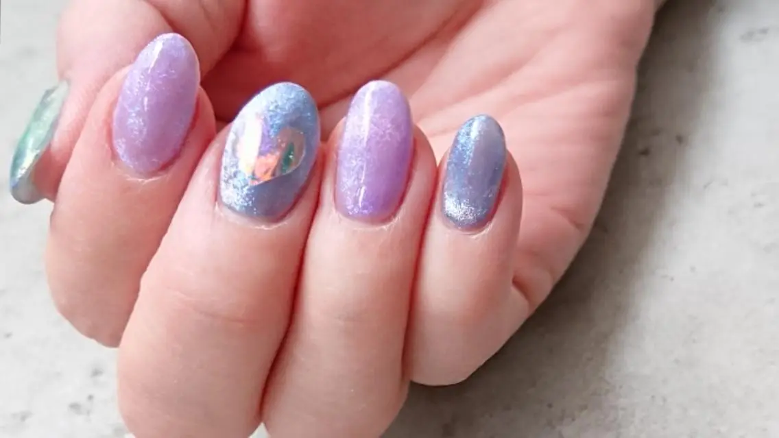 ネイル 氷ネイル・うるうるネイル shellnail さなえのネイルデザイン