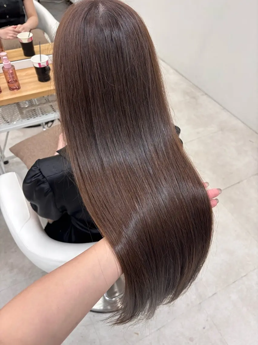 ロング カラー ブラウンカラー 透明感カラー ヘアカラー ヘアセット 𝗆𝗂𝗒𝗎 🐈⬛🎀のヘアスタイル