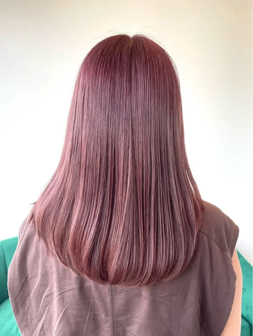 ミディアム カット ヘアカラー トリートメント kitin 吉祥寺 山岸花のヘアスタイル
