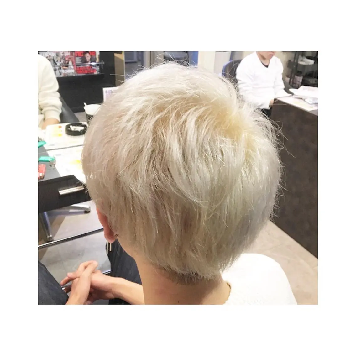 ショート カラー メンズ ヘアカラー トリートメント 💓シールエクステ ルミエールのヘアスタイル
