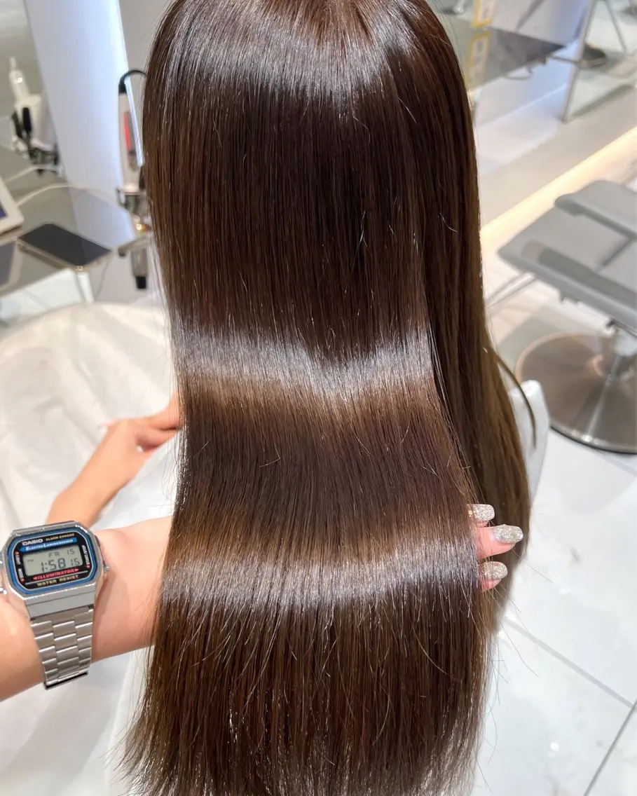 ロング カラー ブラウンカラー オリーブブラウン ♡ KANON ♡のヘアスタイル