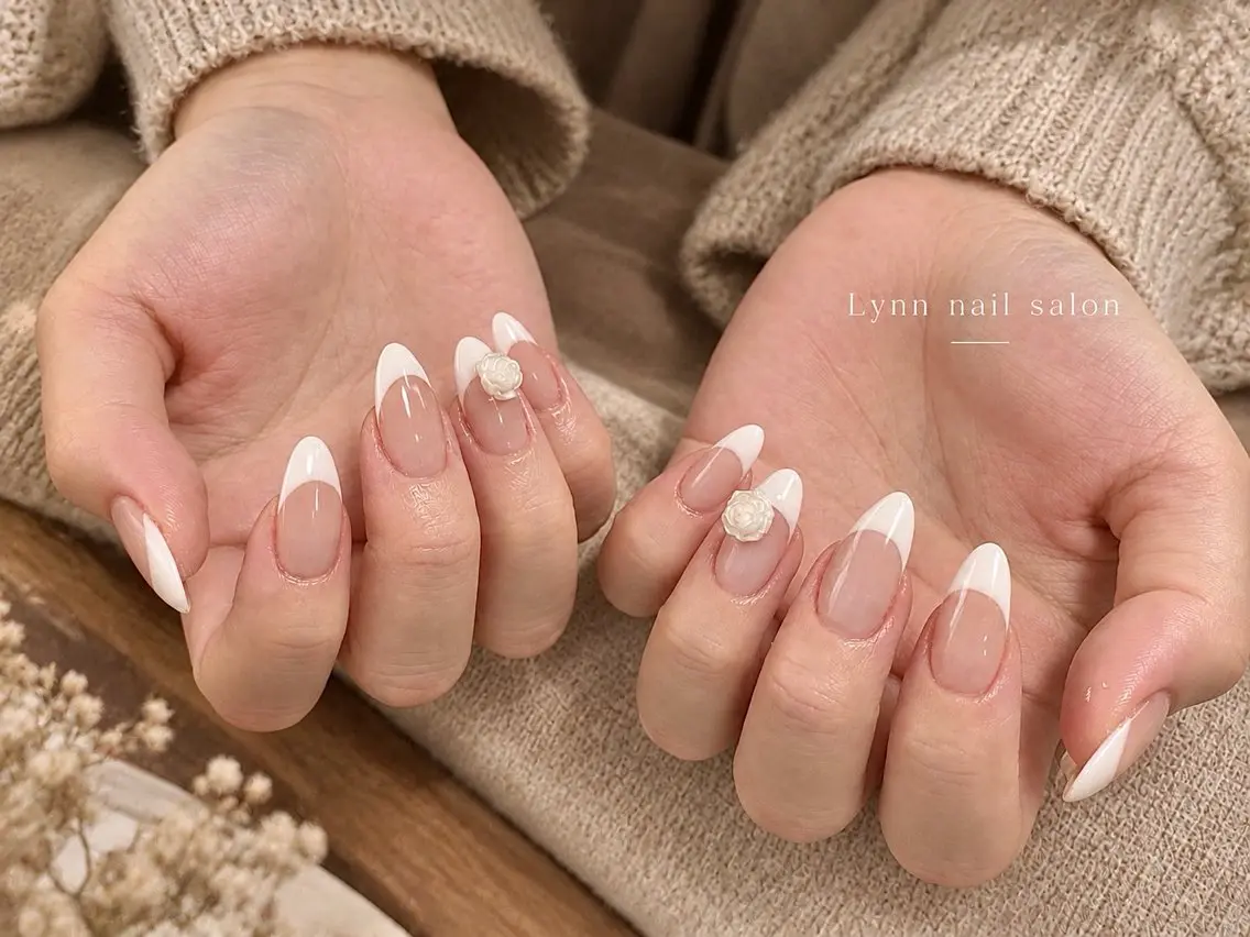 ネイル ボルドー ブラウン フットネイル フレンチネイル グラデーション ハンドネイル Lynn_ Nailのネイルデザイン