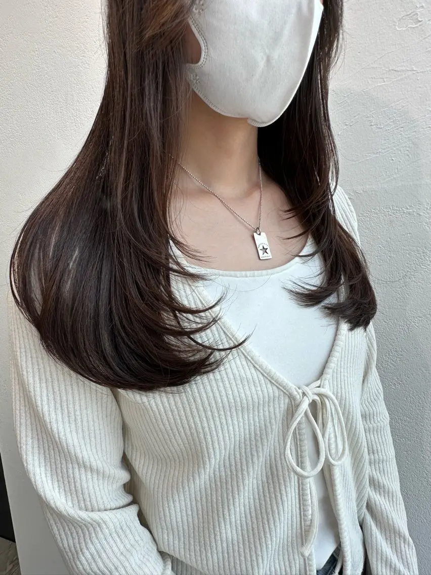 【🌿ZA/ZA カット🌿】お顔立ちを可愛く見せる似合わせカット/レイヤーカット/ぷつっとロング/顔まわりカットの写真