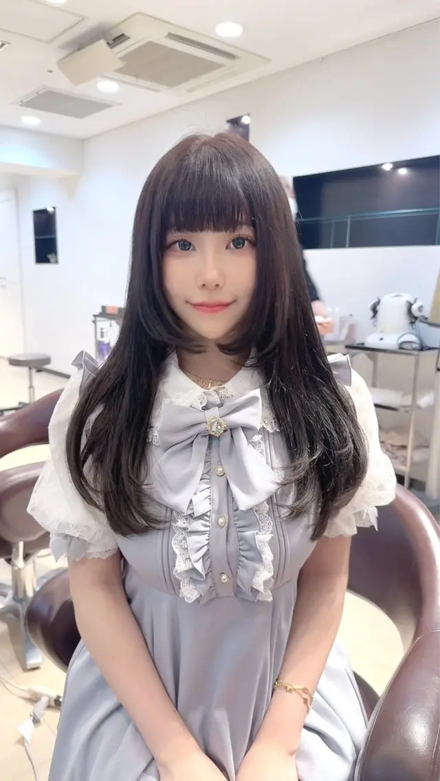 ロング カラー 髪質改善 レイヤーカット 十場【髪質改善】 【ダブルカラー】のヘアスタイル