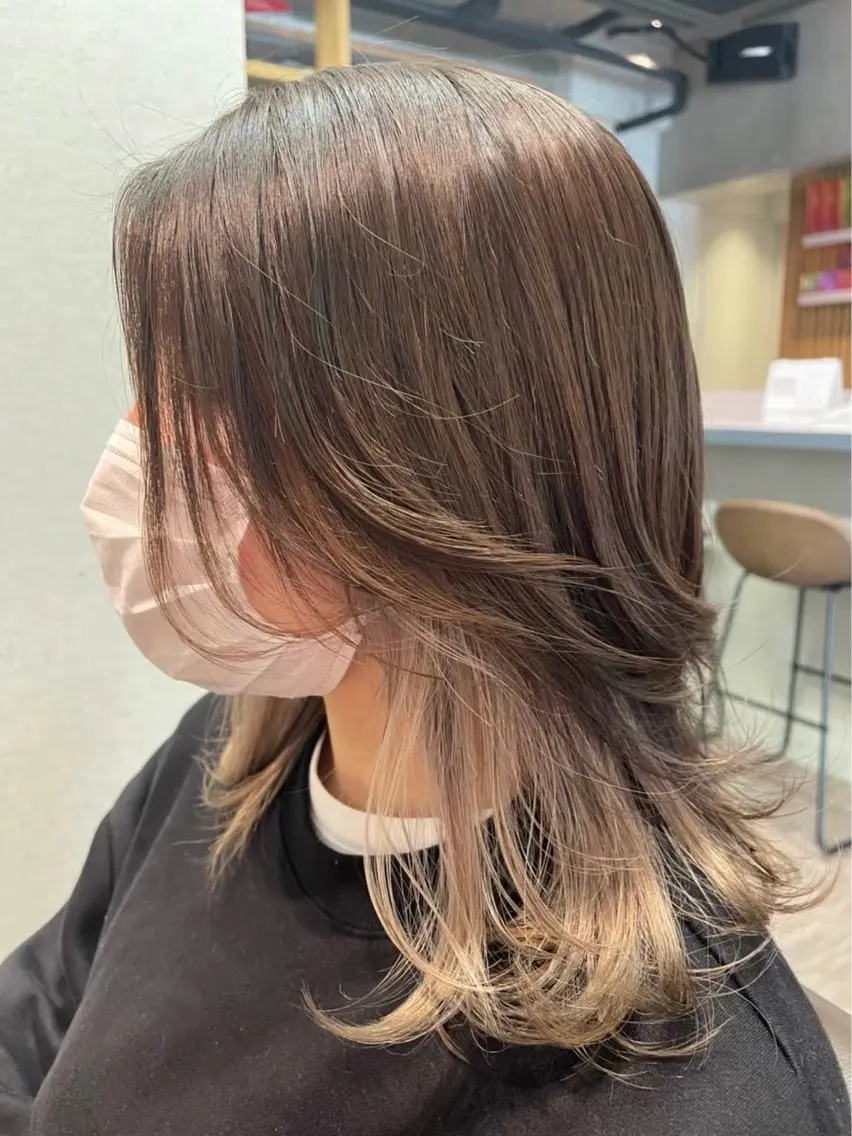 ミディアム sato akiraのヘアスタイル