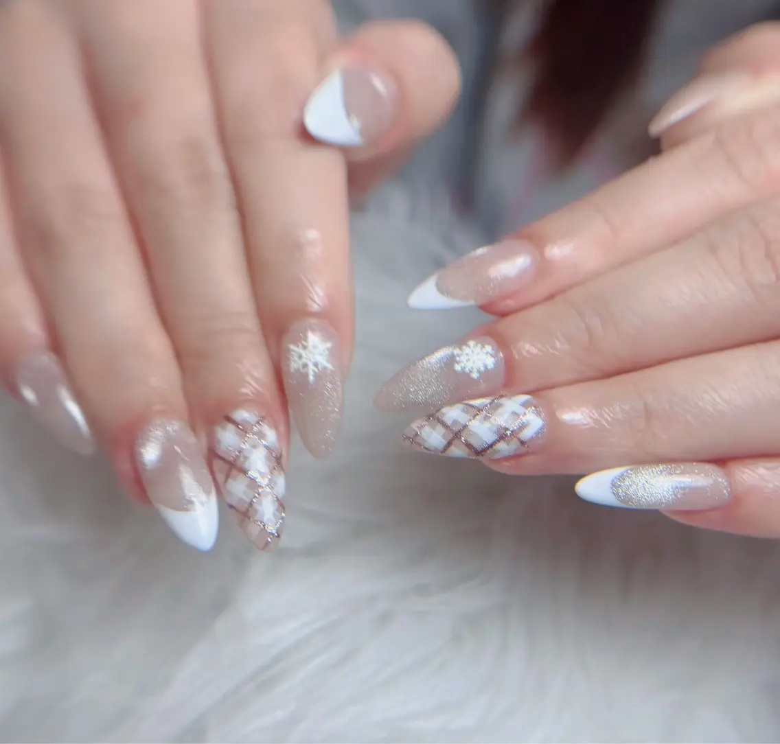 ネイル アートネイル フレンチネイル ジェルネイル 韓国ネイル マグネットネイル ハンドネイル Lenie Nail Okuboのネイルデザイン