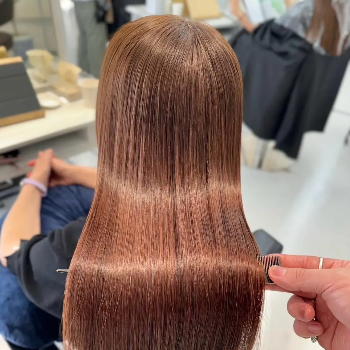 ロング 縮毛矯正 透明感カラー💫 Katsukiのヘアスタイル