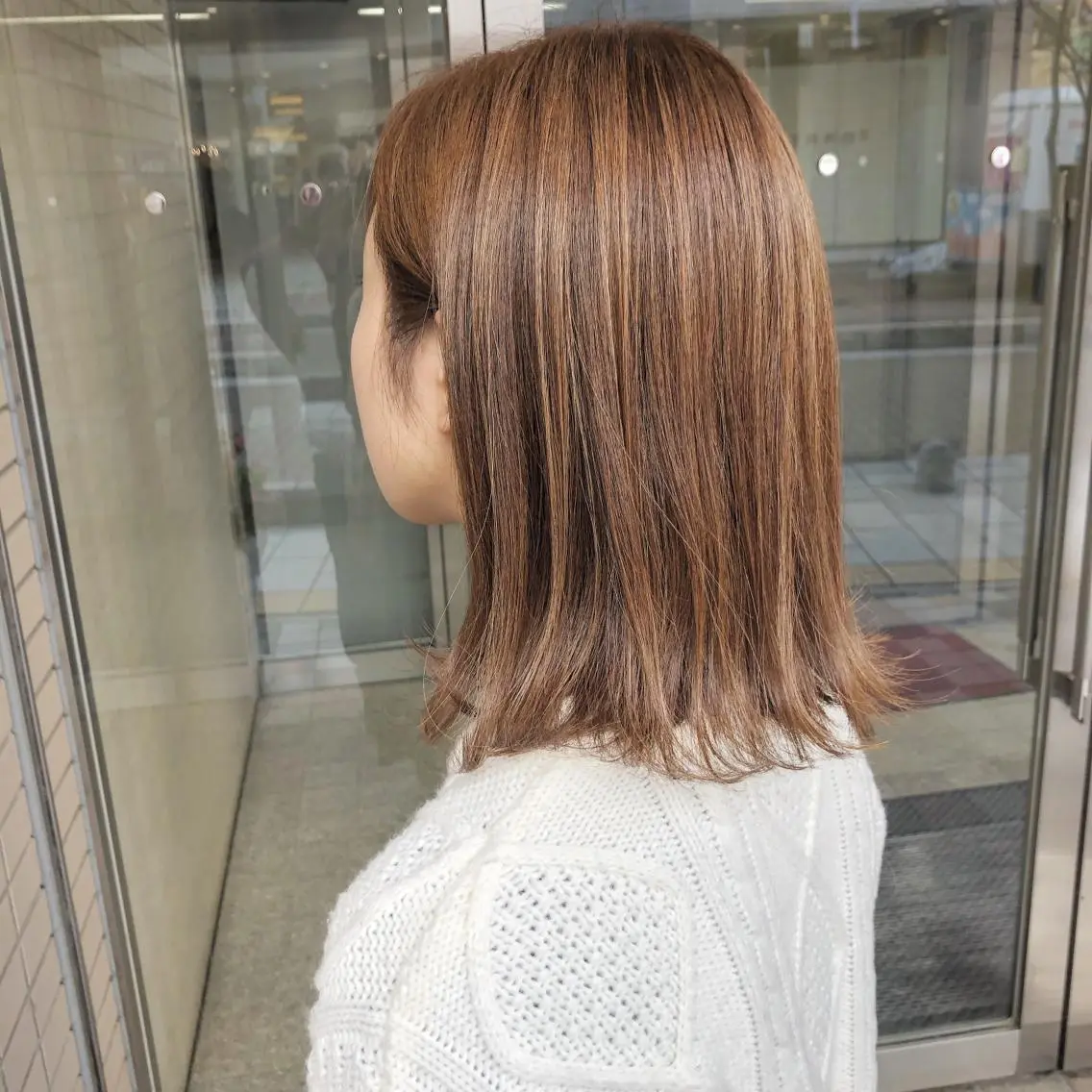 ミディアム ハイライト キノシタ ナオユキのヘアスタイル