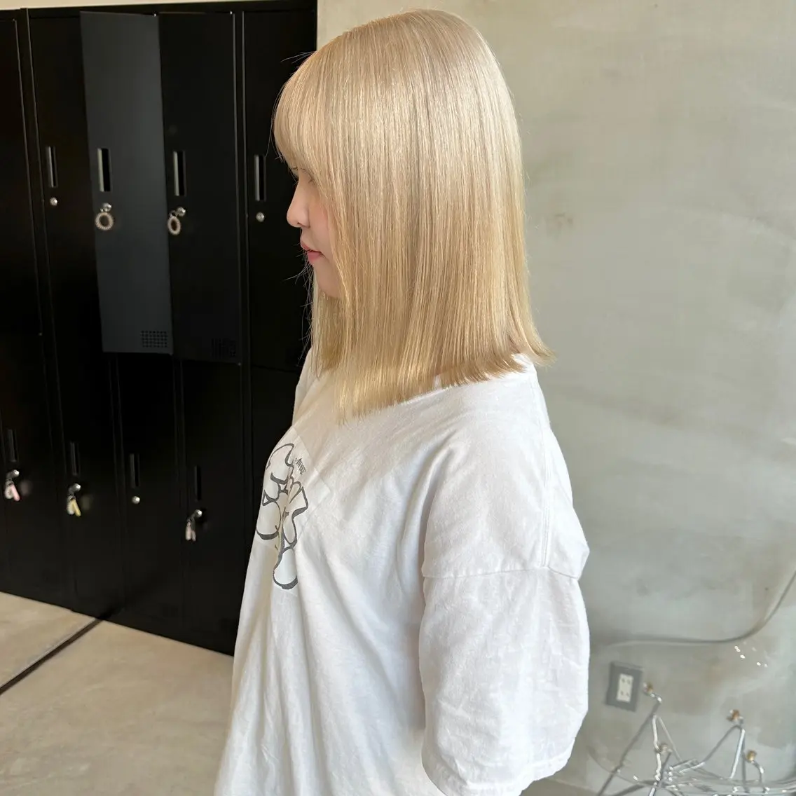 ミディアム カラー はちすか るかのヘアスタイル