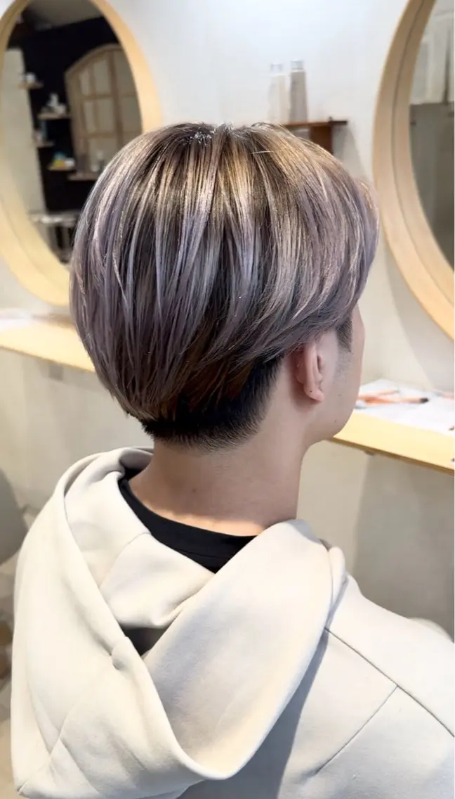 カラー メンズ メンズバレイヤージュ バレイヤージュ メンズ指名多数!! 田島史也のヘアスタイル