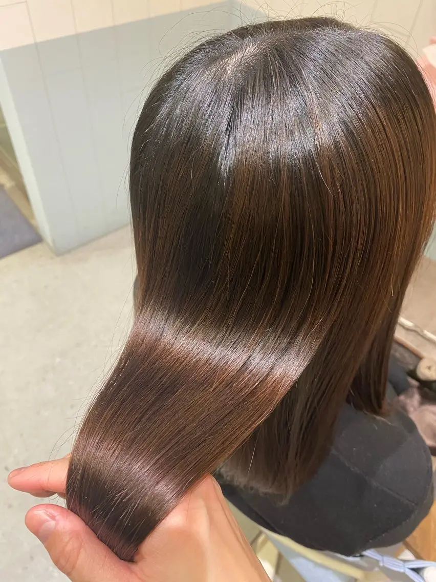 ミディアム カラー メンズパーマ・ カット モリヤ🌺のヘアスタイル