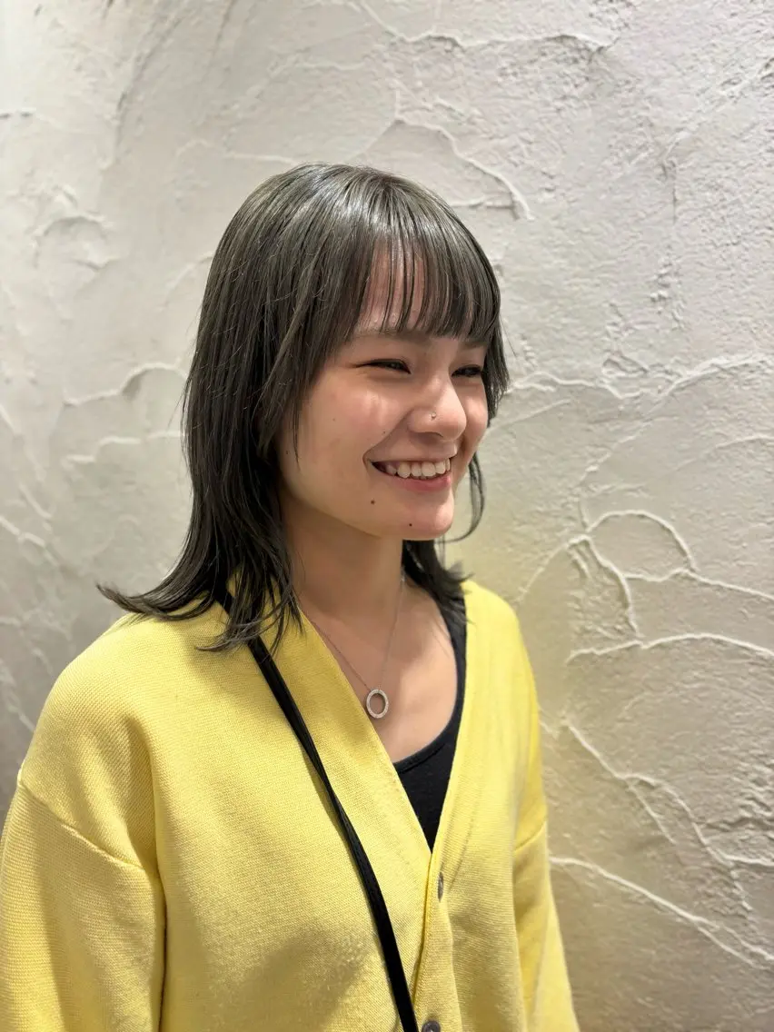 セミロング カラー 優子/ 似合わせカットカラーのヘアスタイル