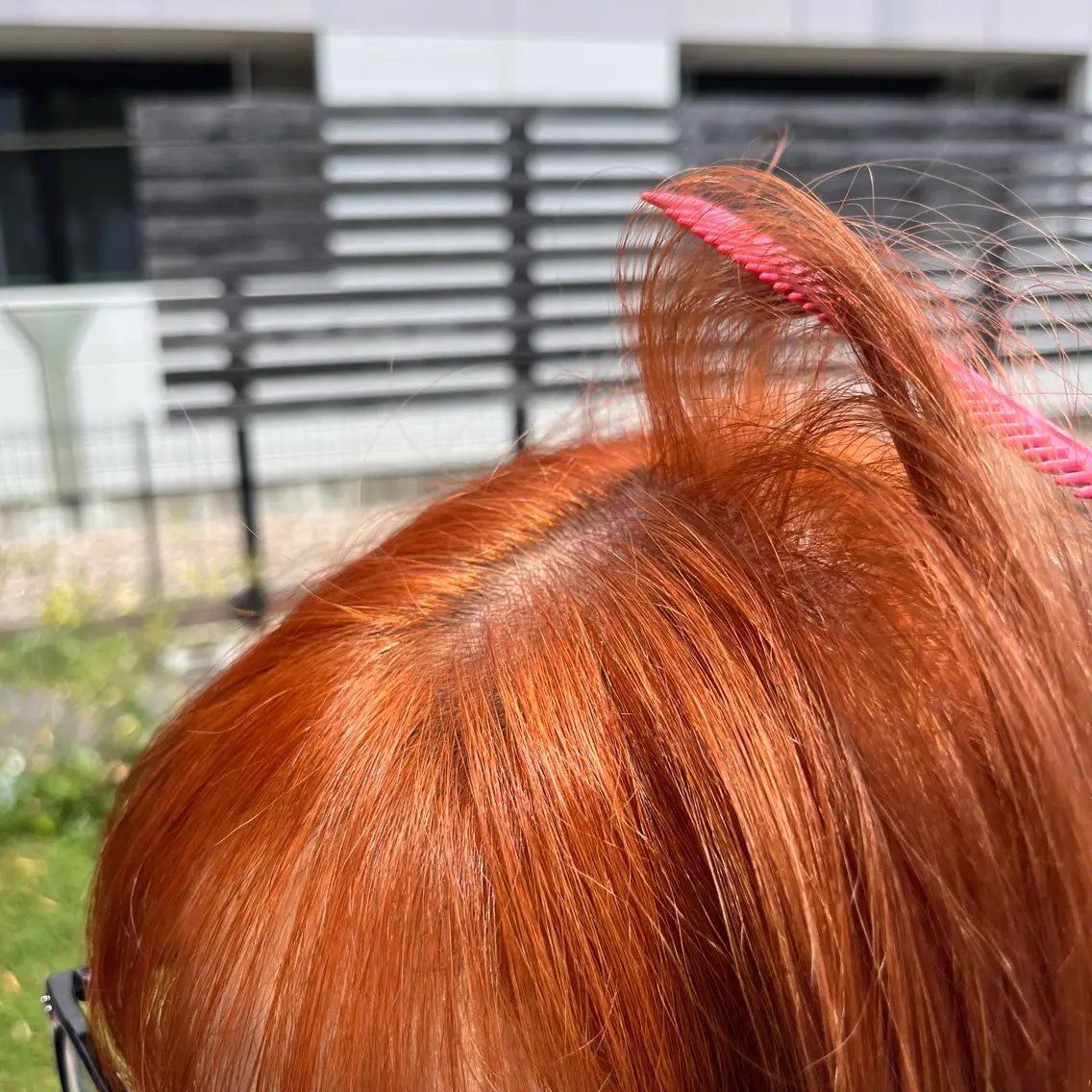 カラー オレンジ 中村 友香のヘアスタイル